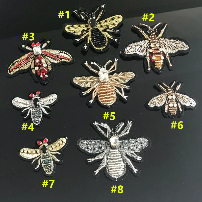 5pcs Bee Sequins Rhinestones Beads Brooch DIY Patches Applique Sew on Beading applique clothes shoes bags decoration patch
5pcs Bee Sequins Rhinestones Beads Brooch DIY Patches Applique Sew on Beading applique clothes shoes bags decoration patch