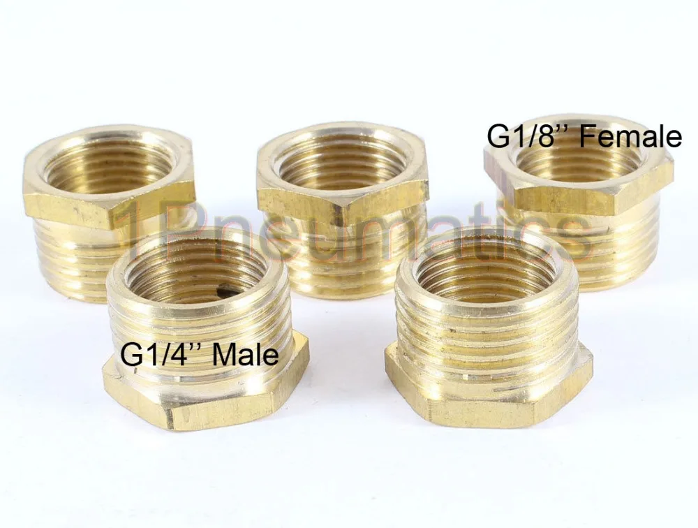 Free Shipping 10PCS/LOT High quality 1/4'' Male x 1/8" Female Brass Pipe Reducing Hex Bushing Fitting Coupler
Free Shipping 10PCS/LOT High quality 1/4'' Male x 1/8" Female Brass Pipe Reducing Hex Bushing Fitting Coupler