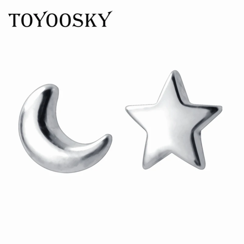 TOYOOSKY, серебро 925 пробы, 5 мм, звезды и луна, романтический подарок для женщин, предотвращает аллергию
TOYOOSKY, серебро 925 пробы, 5 мм, звезды и луна, романтический подарок для женщин, предотвращает аллергию