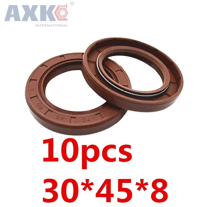 AXK 10pcs TC30x45x8 Skeleton Oil Seal 30*45*8 Fluorine glue Seals High temperature high-quality Seals Radial shaft
AXK 10pcs TC30x45x8 Skeleton Oil Seal 30*45*8 Fluorine glue Seals High temperature high-quality Seals Radial shaft