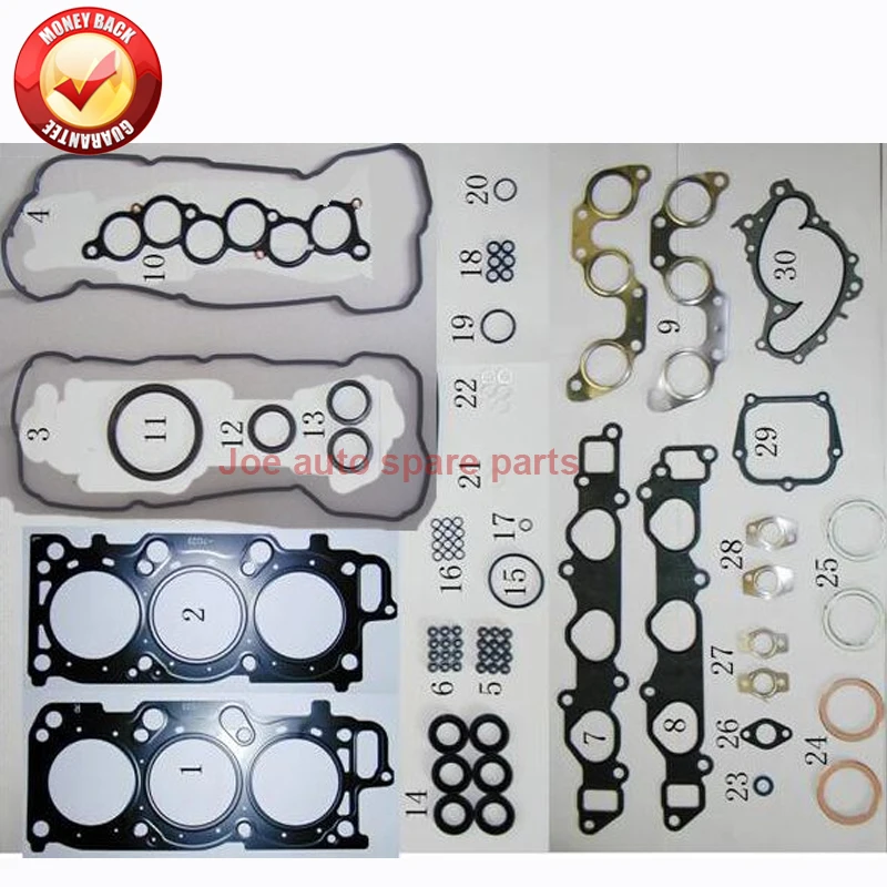 Полный комплект прокладок двигателя 2MZ FE 2mzfe 2MZ-FE для Toyota Camry Windom Mark II Wagon 2496cc 2.5L 97-
Полный комплект прокладок двигателя 2MZ FE 2mzfe 2MZ-FE для Toyota Camry Windom Mark II Wagon 2496cc 2.5L 97-
