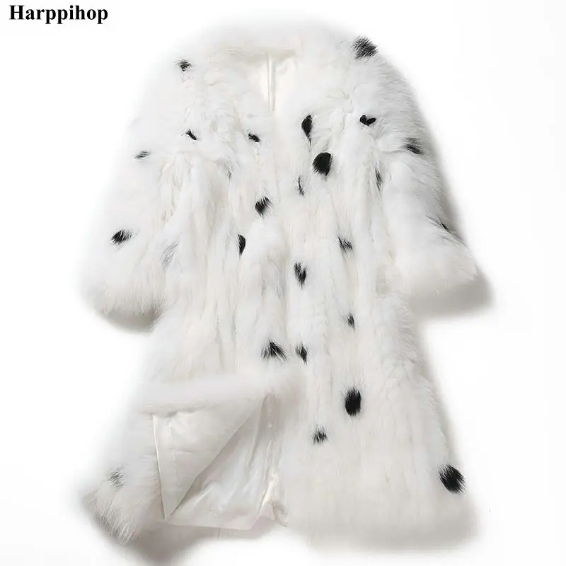 Женское вязаное меховое пальто, длинное пальто из натурального Лисьего меха, большие размеры, 2022
Женское вязаное меховое пальто, длинное пальто из натурального Лисьего меха, большие размеры, 2022