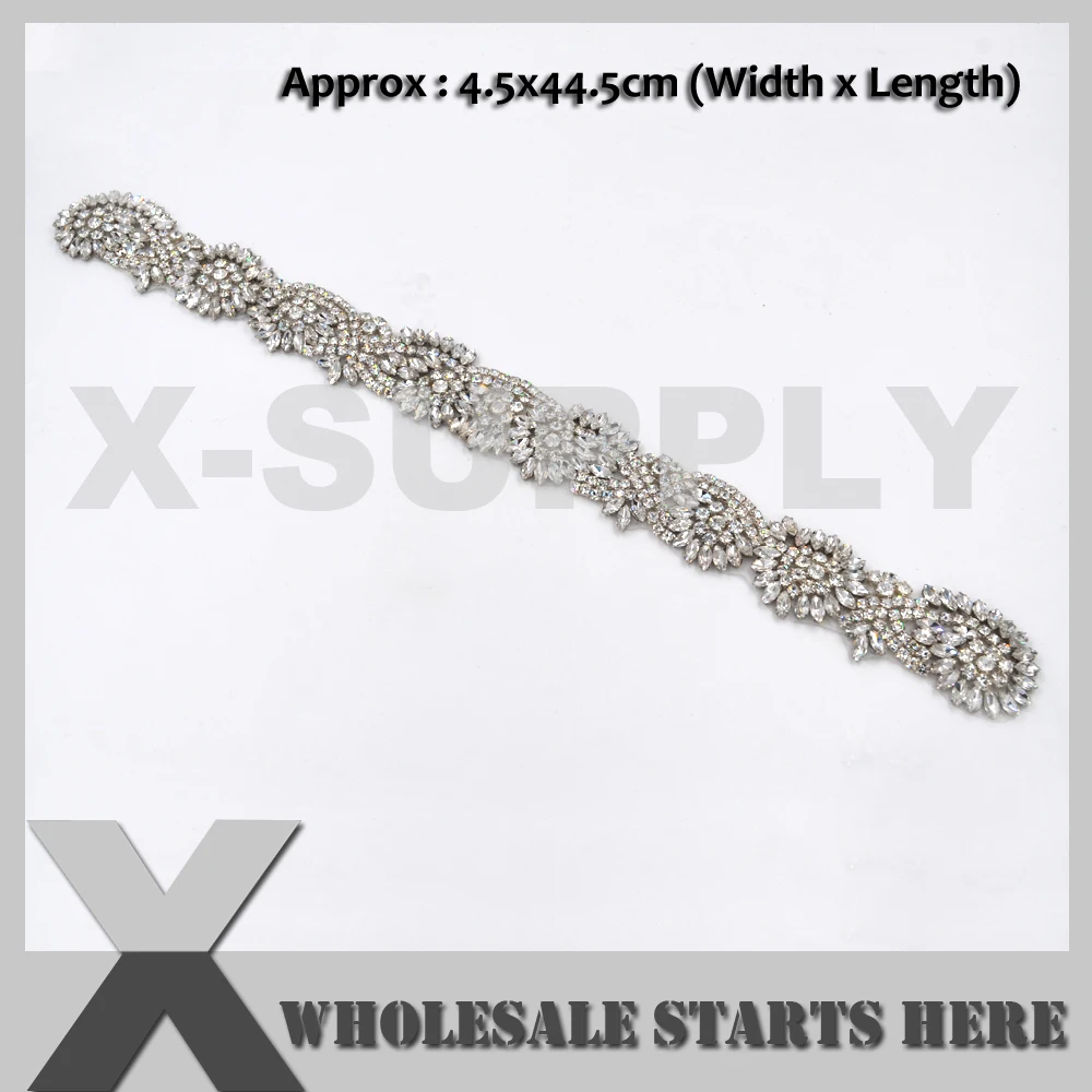 Bling Bridal Rhinestone Applique Iron On Beaded Patch For Wedding Dress Sash Belt Garter Clothing
Bling Bridal Rhinestone Applique Iron On Beaded Patch For Wedding Dress Sash Belt Garter Clothing