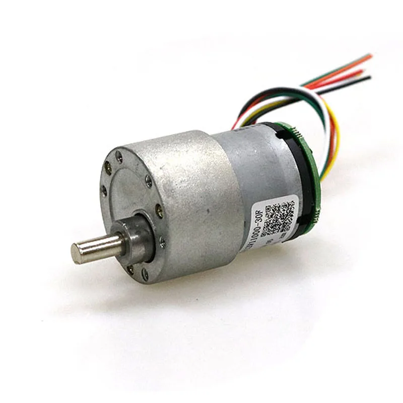 12V High Torque Reducer AB Dual Phase DC Motor 37-520 DC Motor Encoder with Hall Encoder for Smart Car DIY Robot Parts
12V High Torque Reducer AB Dual Phase DC Motor 37-520 DC Motor Encoder with Hall Encoder for Smart Car DIY Robot Parts