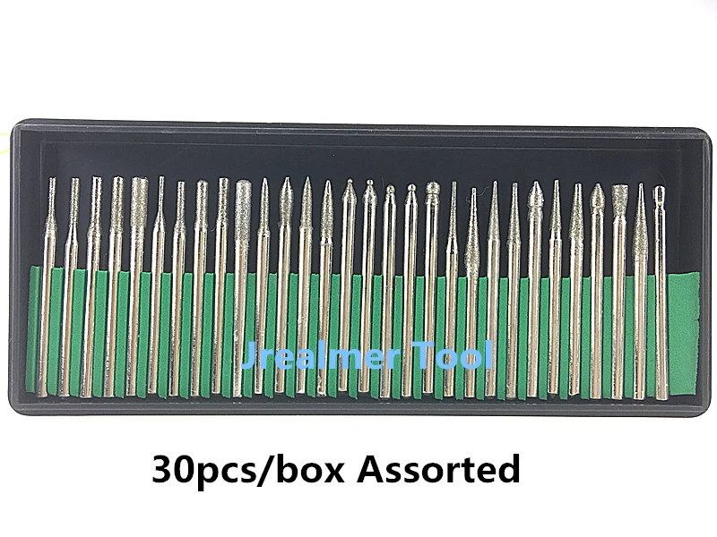 Jrealmer 30pcs Two Box DIY Tool for glass marble rock jewelry Engraving Rotary Tool Set Drilling Cutting Grinding Diamond Burr
Jrealmer 30pcs Two Box DIY Tool for glass marble rock jewelry Engraving Rotary Tool Set Drilling Cutting Grinding Diamond Burr
