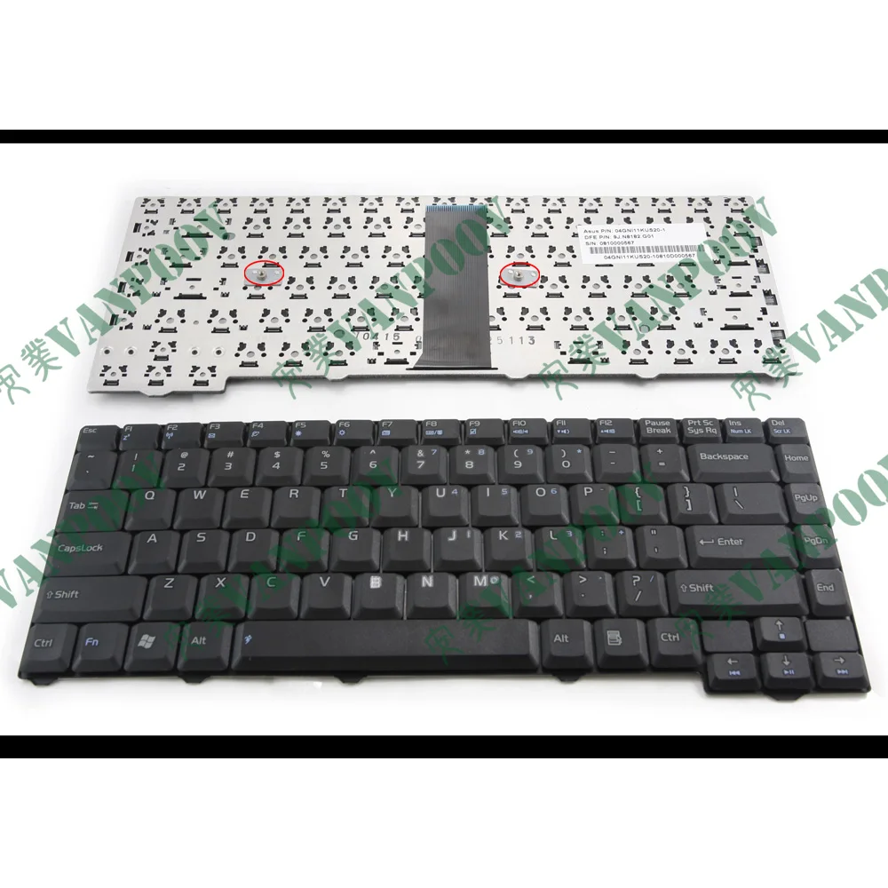 Клавиатура ноутбука США для Asus F2 F3 F2F F2HF F2J Z52 Z52J Z53 F3K F3L T11 28-контактный гибкий кабель 04GNI11KUS220-1, 9J.N8182.G01
Клавиатура ноутбука США для Asus F2 F3 F2F F2HF F2J Z52 Z52J Z53 F3K F3L T11 28-контактный гибкий кабель 04GNI11KUS220-1, 9J.N8182.G01