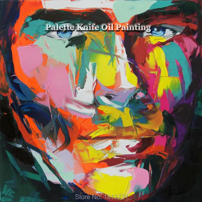 Hand painted Francoise Nielly Palette knife portrait Face Oil painting Character figure canva wall Art picture16-21
Hand painted Francoise Nielly Palette knife portrait Face Oil painting Character figure canva wall Art picture16-21