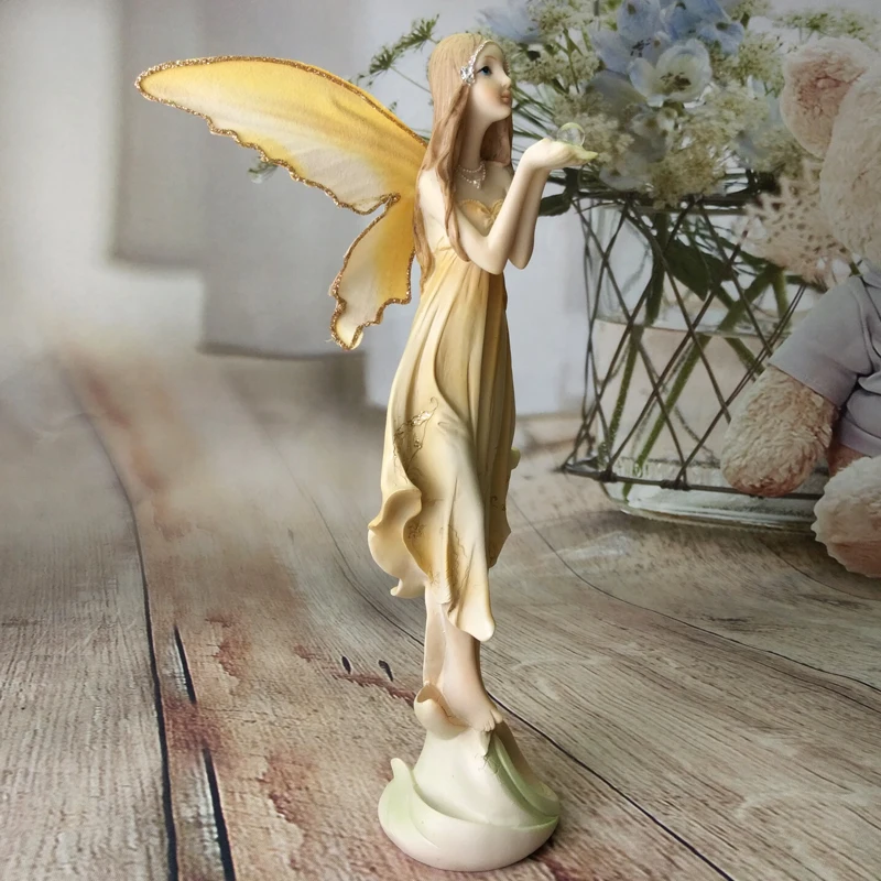 Garden Fairy Sculpture Resin Angel Figurines Flower Fairy StatuesHouse Ornaments Beautiful Girl wedding gifts Christmas Decor
Garden Fairy Sculpture Resin Angel Figurines Flower Fairy StatuesHouse Ornaments Beautiful Girl wedding gifts Christmas Decor