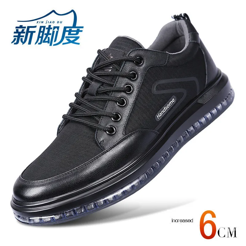 2019 New Fashion Casual Mesh + Calf Leather Breathable Sports Shoes height increased Getting 6 CM Taller Sneakers For Men Daily
2019 New Fashion Casual Mesh + Calf Leather Breathable Sports Shoes height increased Getting 6 CM Taller Sneakers For Men Daily