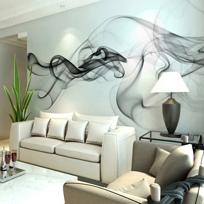 Modern 3D Wall Mural Wall Cloth Black White Smoke Fog Art Design Wallpaper For Walls Living Room Gallery Backdrop Wall Coverings
Modern 3D Wall Mural Wall Cloth Black White Smoke Fog Art Design Wallpaper For Walls Living Room Gallery Backdrop Wall Coverings