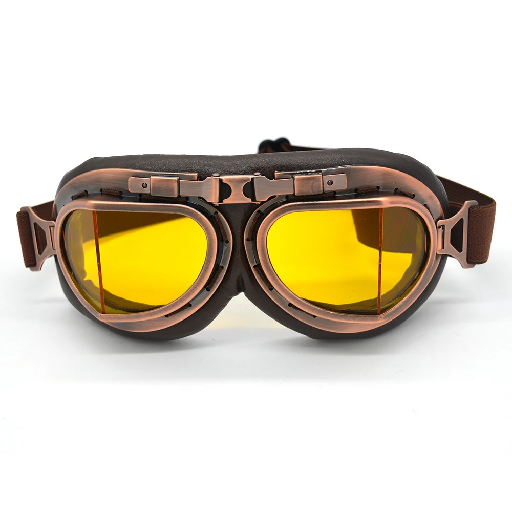 Yellow Lens Leather Frame Motocross Goggles Clear Steampunk Goggles Sport Sunglasses For Motorcycle Cafe Racer Dirt Bike
Yellow Lens Leather Frame Motocross Goggles Clear Steampunk Goggles Sport Sunglasses For Motorcycle Cafe Racer Dirt Bike
