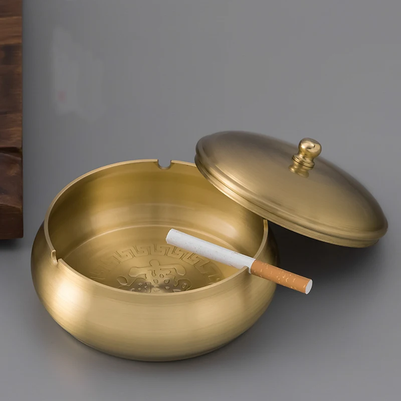 Unique luxury pure copper making ashtray Exquisite handmade gold copper ashtray
Unique luxury pure copper making ashtray Exquisite handmade gold copper ashtray
