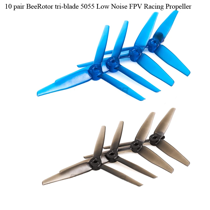 20pcs BeeRotor 5 inch 5055 3 blade tri-blade Low Noise FPV Racing Propellers compatible 2205 motor for FPV Racing Drone kit
20pcs BeeRotor 5 inch 5055 3 blade tri-blade Low Noise FPV Racing Propellers compatible 2205 motor for FPV Racing Drone kit