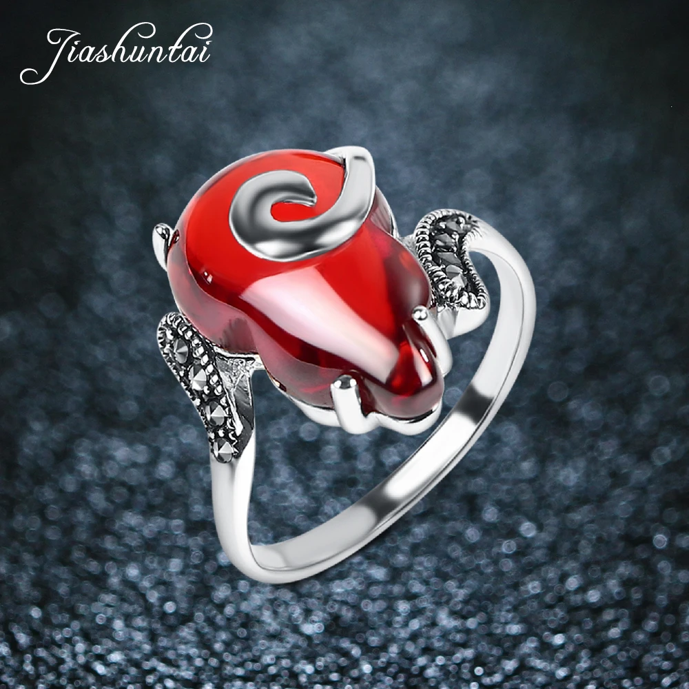 JIASHUNTAI Retro Thai Silver Rings Vintage 925 Sterling Silver Jewelry For Women
JIASHUNTAI Retro Thai Silver Rings Vintage 925 Sterling Silver Jewelry For Women