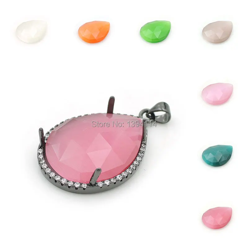 30*20*5mm Micro Pave Clear CZ Faceted Cats-Eys Stone Drop Pendants Fit For Making Necklaces Jewellery
30*20*5mm Micro Pave Clear CZ Faceted Cats-Eys Stone Drop Pendants Fit For Making Necklaces Jewellery