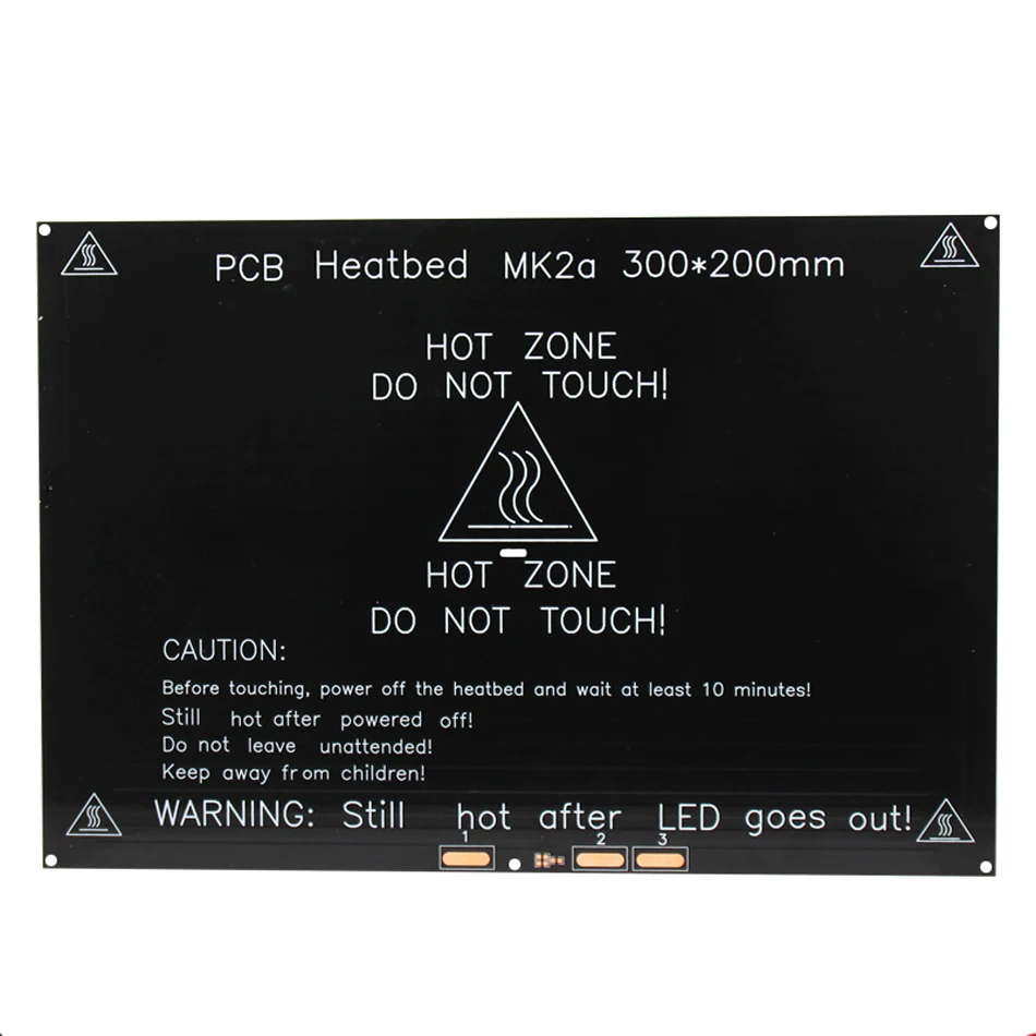 Heated Bed 200*300*3mm Aluminium PCB Heatbed 12v 24v for MK3 MK2A 3D Printer
Heated Bed 200*300*3mm Aluminium PCB Heatbed 12v 24v for MK3 MK2A 3D Printer