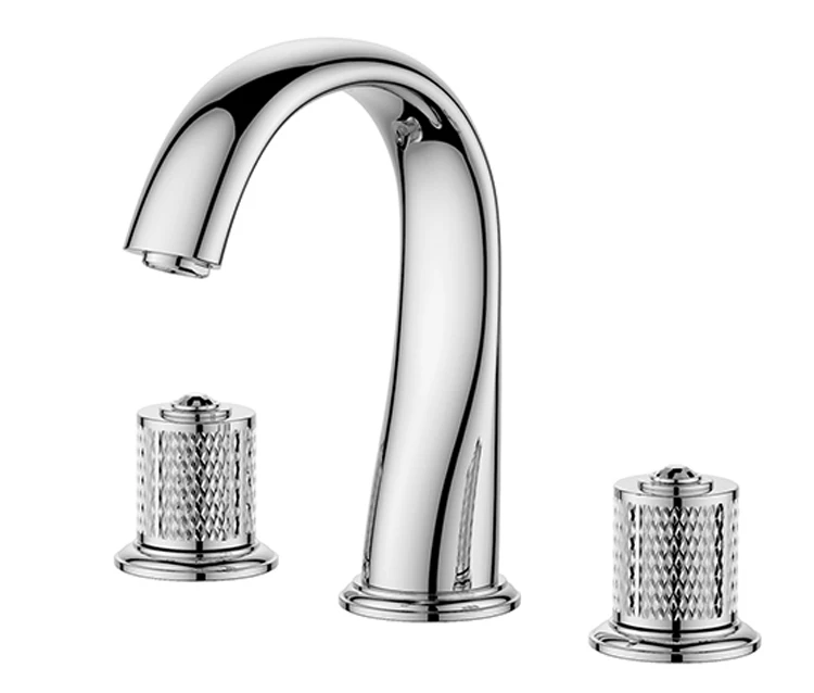 Chrome Color 8 inch 3 Holes widespread bathroom Lavatory Sink faucet mixer tap deck mounted Luxury tap Round handles NEW
Chrome Color 8 inch 3 Holes widespread bathroom Lavatory Sink faucet mixer tap deck mounted Luxury tap Round handles NEW