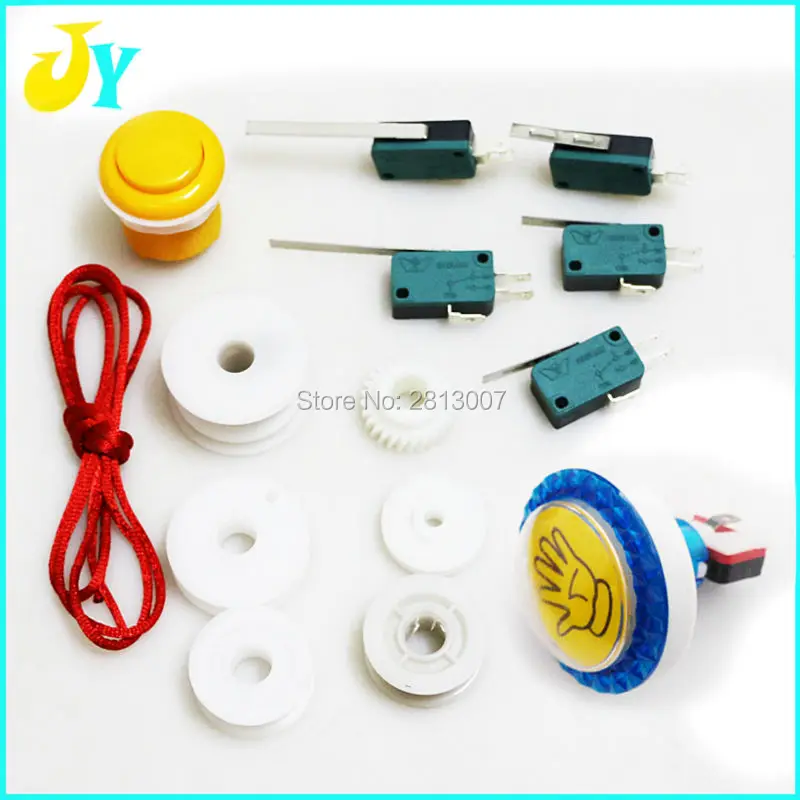 1 Set Plastic gear / wire wheels / pulley / push button/ Micro switch for Arcade Crane machine gift machine accessories
1 Set Plastic gear / wire wheels / pulley / push button/ Micro switch for Arcade Crane machine gift machine accessories