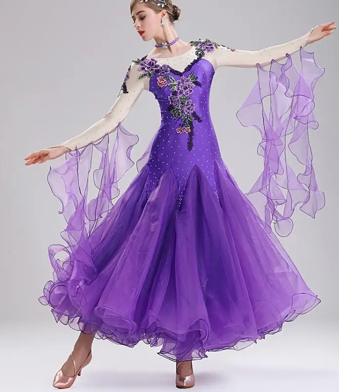 Modern Dance Dress Waltz Standard Competition Rhinestone Red Dress Standard Ballroom Dancing Clothes Competition purple mq289
Modern Dance Dress Waltz Standard Competition Rhinestone Red Dress Standard Ballroom Dancing Clothes Competition purple mq289
