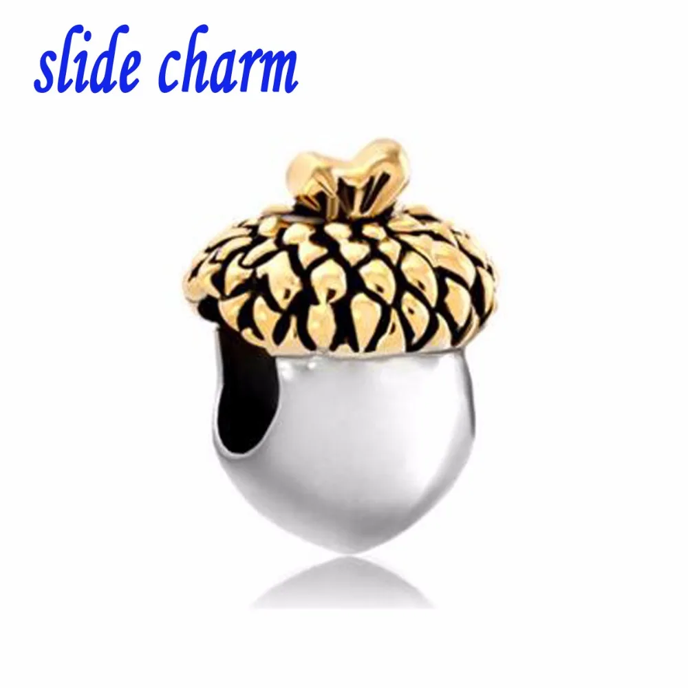 slide charm Free shipping Leaf Acorn Fruit European Bead Designer Charm Bracelets Bead Fit Luxury brand Bracelet
slide charm Free shipping Leaf Acorn Fruit European Bead Designer Charm Bracelets Bead Fit Luxury brand Bracelet