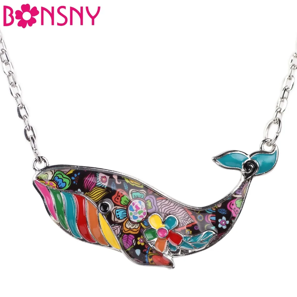 Bonsny OCEAN Collection Maxi Statement Alloy Enamel Whale Necklace Chain Collar Choker Pendant Fashion New Jewelry For Women
Bonsny OCEAN Collection Maxi Statement Alloy Enamel Whale Necklace Chain Collar Choker Pendant Fashion New Jewelry For Women