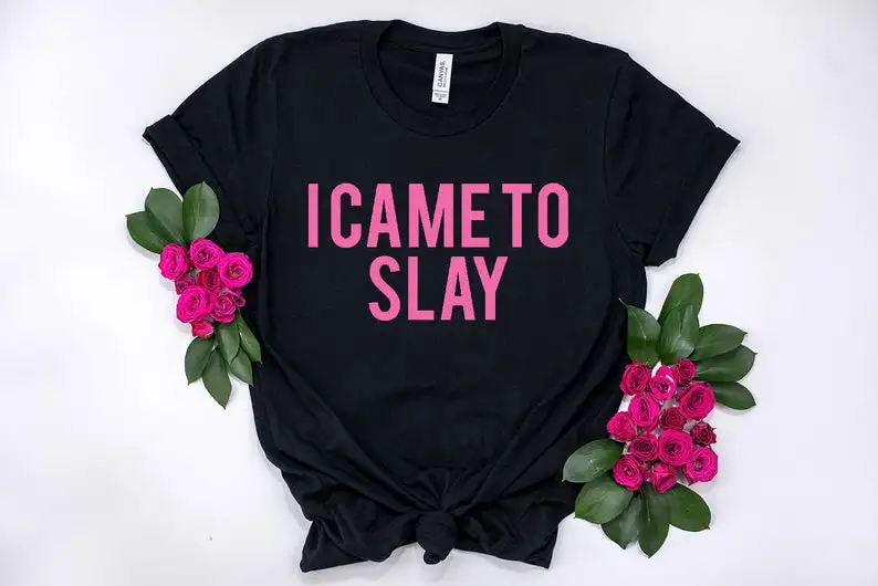 Skuggnas Новое поступление I Came To Slay Girl Power футболка забавная женская рубашка Slay рубашка женская одежда модная футболка с коротким рукавом
Skuggnas Новое поступление I Came To Slay Girl Power футболка забавная женская рубашка Slay рубашка женская одежда модная футболка с коротким рукавом