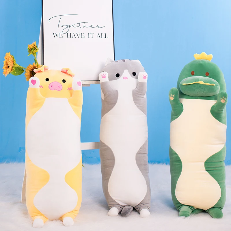 Creative Soft Kawaii Long Cat Dinosaur Doll Stuffed Animals Lazy Sleeping Pillow Toys for Girl Cute Plush Toy Kids Xmas Gifts
Creative Soft Kawaii Long Cat Dinosaur Doll Stuffed Animals Lazy Sleeping Pillow Toys for Girl Cute Plush Toy Kids Xmas Gifts