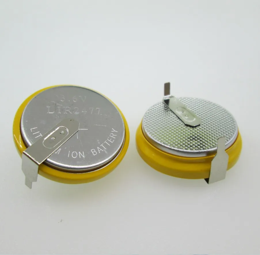 NEW LIR2477 3.6V button rechargeable lithium batteries battery 2477 charging Li-ion battery leg feet foot 10pcs/lot
NEW LIR2477 3.6V button rechargeable lithium batteries battery 2477 charging Li-ion battery leg feet foot 10pcs/lot