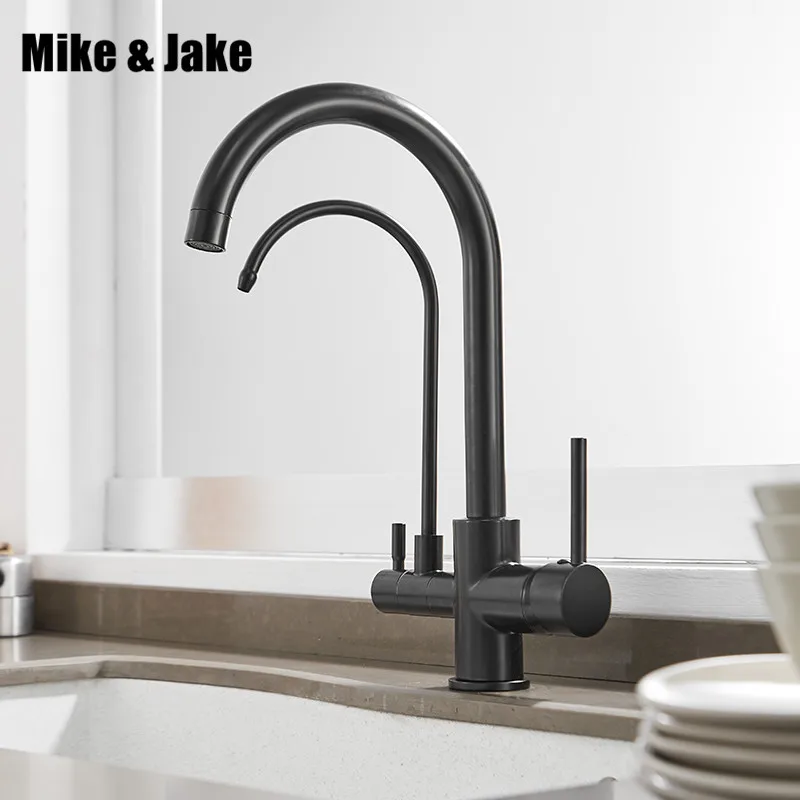 Black Filter Kitchen Faucets Deck Mounted Mixer Tap 360 Rotation with Water Purification Features Mixer Tap Crane For Kitchen
Black Filter Kitchen Faucets Deck Mounted Mixer Tap 360 Rotation with Water Purification Features Mixer Tap Crane For Kitchen