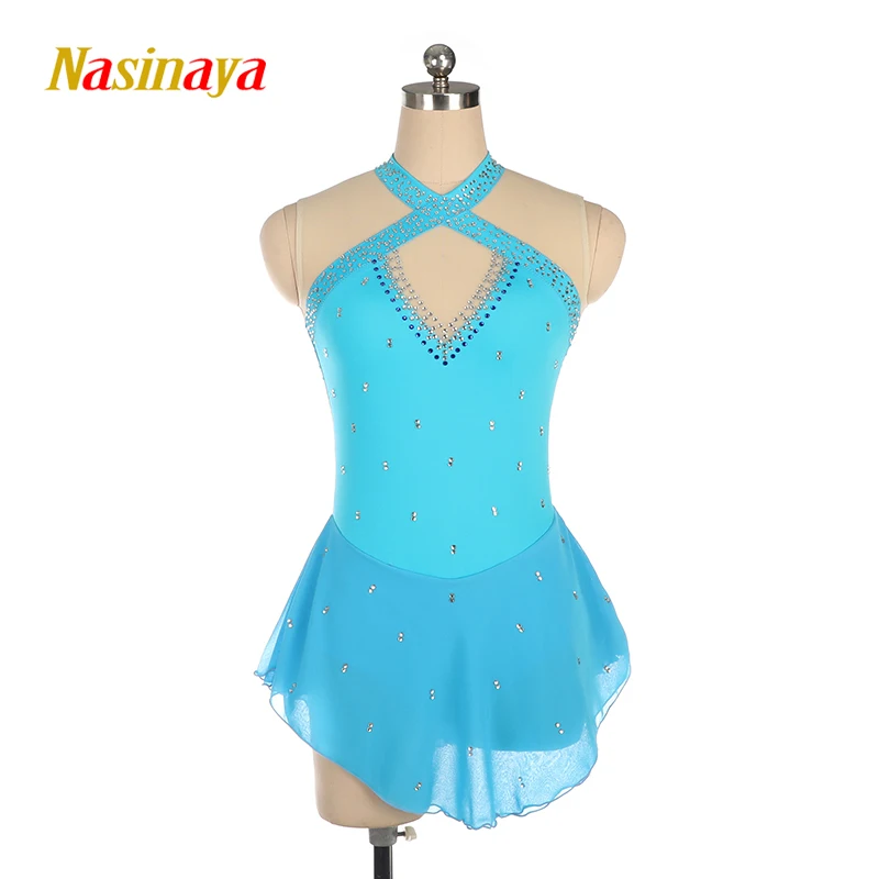 Custom Figure Skating Gymnastics Tights Girl Blue Competition Art Suit Blue Tights Skirt
Custom Figure Skating Gymnastics Tights Girl Blue Competition Art Suit Blue Tights Skirt