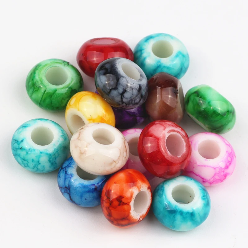 14*8MM 100Pcs/Lot Mixed Colorful Stamp Big Hole Beads Charms Fit European Charms Beads Jewelry Braclet Charms DIY
14*8MM 100Pcs/Lot Mixed Colorful Stamp Big Hole Beads Charms Fit European Charms Beads Jewelry Braclet Charms DIY