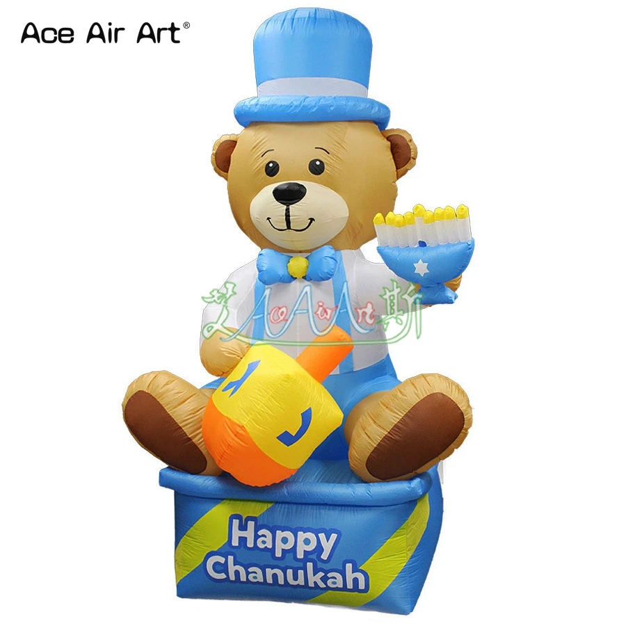 Cute hanukkah Inflatable Bear with Candle Chanukah Outdoor or Indoor Activities Decorations
Cute hanukkah Inflatable Bear with Candle Chanukah Outdoor or Indoor Activities Decorations