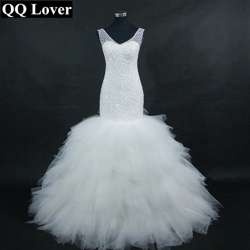 Customized New African Full Beaded Floor-Length Mermaid Wedding Dresses Bridal Gowns With Videos
Customized New African Full Beaded Floor-Length Mermaid Wedding Dresses Bridal Gowns With Videos