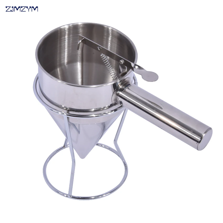 1PC Stainless Steel Waffle Pancake Dough Dispenser Stainless steel cone funnel 1000ML Hopper capacity Nozzle diameter 8MM
1PC Stainless Steel Waffle Pancake Dough Dispenser Stainless steel cone funnel 1000ML Hopper capacity Nozzle diameter 8MM