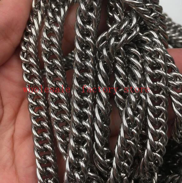 5meter/lot Stainless steel 9mm Strong Double Link Chain jewelry Finding Marking Chain DIY
5meter/lot Stainless steel 9mm Strong Double Link Chain jewelry Finding Marking Chain DIY