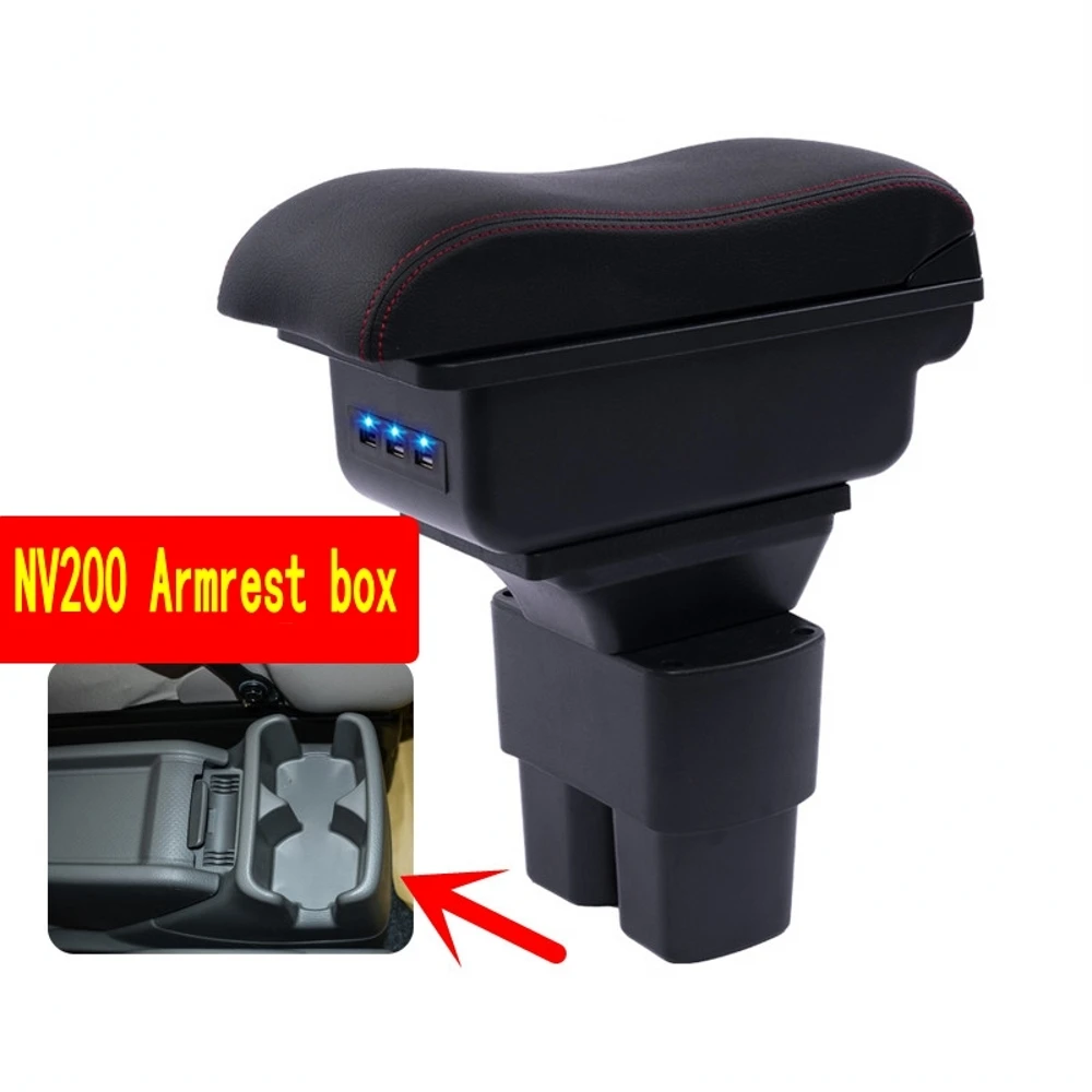 For Nissan NV200 evalia Center console armrest box storage box armrests elbow rest with usb cup holder
For Nissan NV200 evalia Center console armrest box storage box armrests elbow rest with usb cup holder