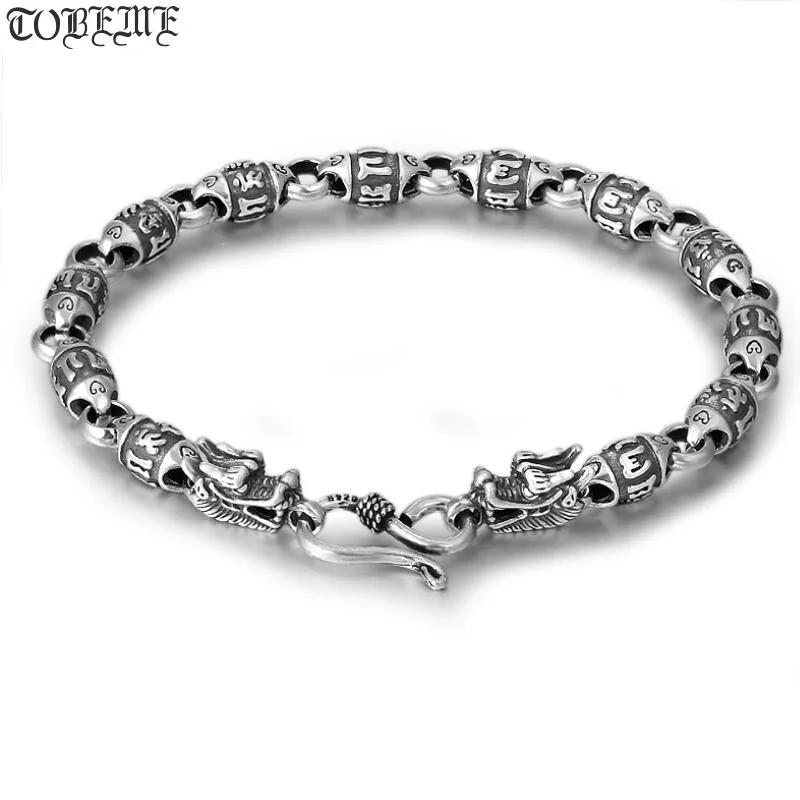 Handcrafted 100% 925 SilverTibetan Dragon Six Words Proverb Beaded Bracelet 925 Sterling Buddhist OM Mantra Dragon Bracelet
Handcrafted 100% 925 SilverTibetan Dragon Six Words Proverb Beaded Bracelet 925 Sterling Buddhist OM Mantra Dragon Bracelet