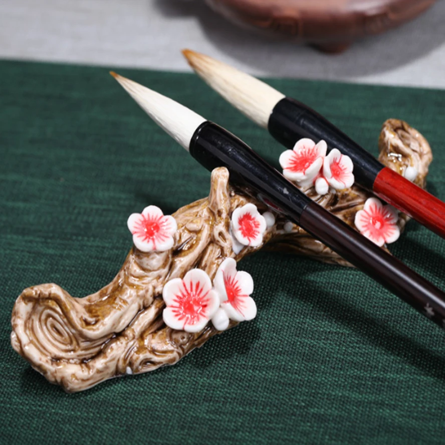 Originality Ceramic Pen holder Ruyao Plum blossom pen shelf pen hanging Paperweight for Art painting Calligraphy Paints Supplies
Originality Ceramic Pen holder Ruyao Plum blossom pen shelf pen hanging Paperweight for Art painting Calligraphy Paints Supplies