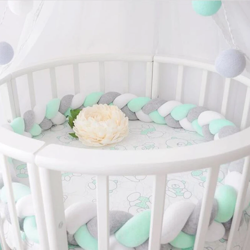 Minimalism Baby Bed Bumper Knot Design Newborn Crib Pad Protection Cot Bumpers Bedding Accessories for Infant Room Decor 1.5M/2M
Minimalism Baby Bed Bumper Knot Design Newborn Crib Pad Protection Cot Bumpers Bedding Accessories for Infant Room Decor 1.5M/2M