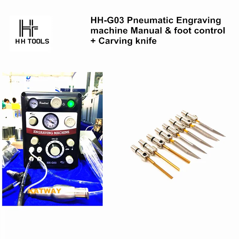 NEW GRS Pneumatic Engraving machine GRS High Speed GraverMach AT 220V/110V Two handpieces Manual foot control+ Engraving Knife
NEW GRS Pneumatic Engraving machine GRS High Speed GraverMach AT 220V/110V Two handpieces Manual foot control+ Engraving Knife