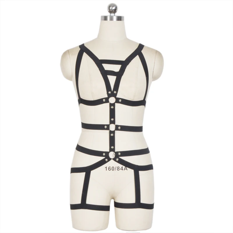 Harajuku goth body harness suspender belt fetish lingerie bondage set black sexy cage bralette cosplay costumes N0065
Harajuku goth body harness suspender belt fetish lingerie bondage set black sexy cage bralette cosplay costumes N0065