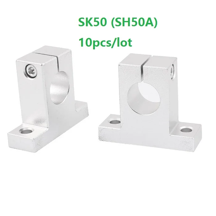 10pcs/lot SK50 50mm shaft Linear rail shaft support bearing end bearings for CNC router 3D printer parts SH50A
10pcs/lot SK50 50mm shaft Linear rail shaft support bearing end bearings for CNC router 3D printer parts SH50A