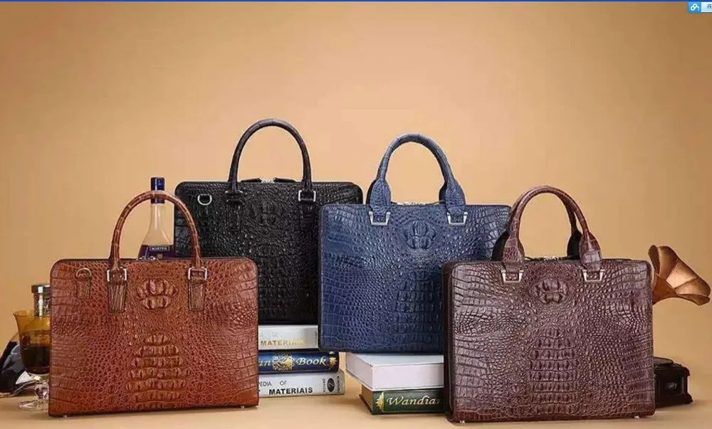Men's Genuine Alligator Skin Leather Business Briefcase Bag, 100% Genuine/Real Crocodile Skin Leather Men Laptop Bag
Men's Genuine Alligator Skin Leather Business Briefcase Bag, 100% Genuine/Real Crocodile Skin Leather Men Laptop Bag