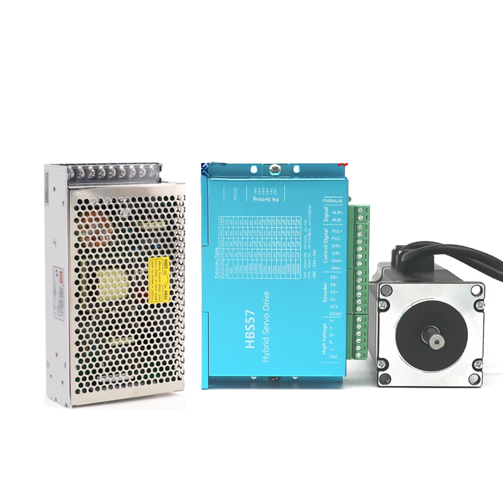 Nema23 Closed Loop Stepper Motor Driver Kit & Power Supply with 3M Encoder Cable+ 3M Motor Cable DC 36V 2.2Nm Step Drive Motor
Nema23 Closed Loop Stepper Motor Driver Kit & Power Supply with 3M Encoder Cable+ 3M Motor Cable DC 36V 2.2Nm Step Drive Motor