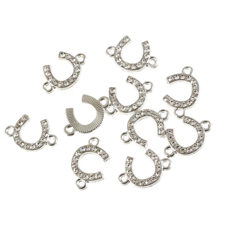 Trendy Silver Color Alloy Rhinestone Horseshoe shaped Pendant Connectories For Making Jewelry DIY 20pcs Wholesale
Trendy Silver Color Alloy Rhinestone Horseshoe shaped Pendant Connectories For Making Jewelry DIY 20pcs Wholesale
