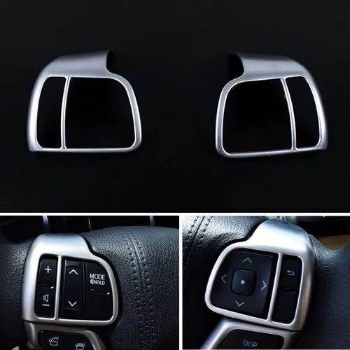 2pcs ABS Chrome Car Interior Steering Wheel Cover Trim For Toyota highlander 2014-2018 Car Interior Accessories Styling
2pcs ABS Chrome Car Interior Steering Wheel Cover Trim For Toyota highlander 2014-2018 Car Interior Accessories Styling