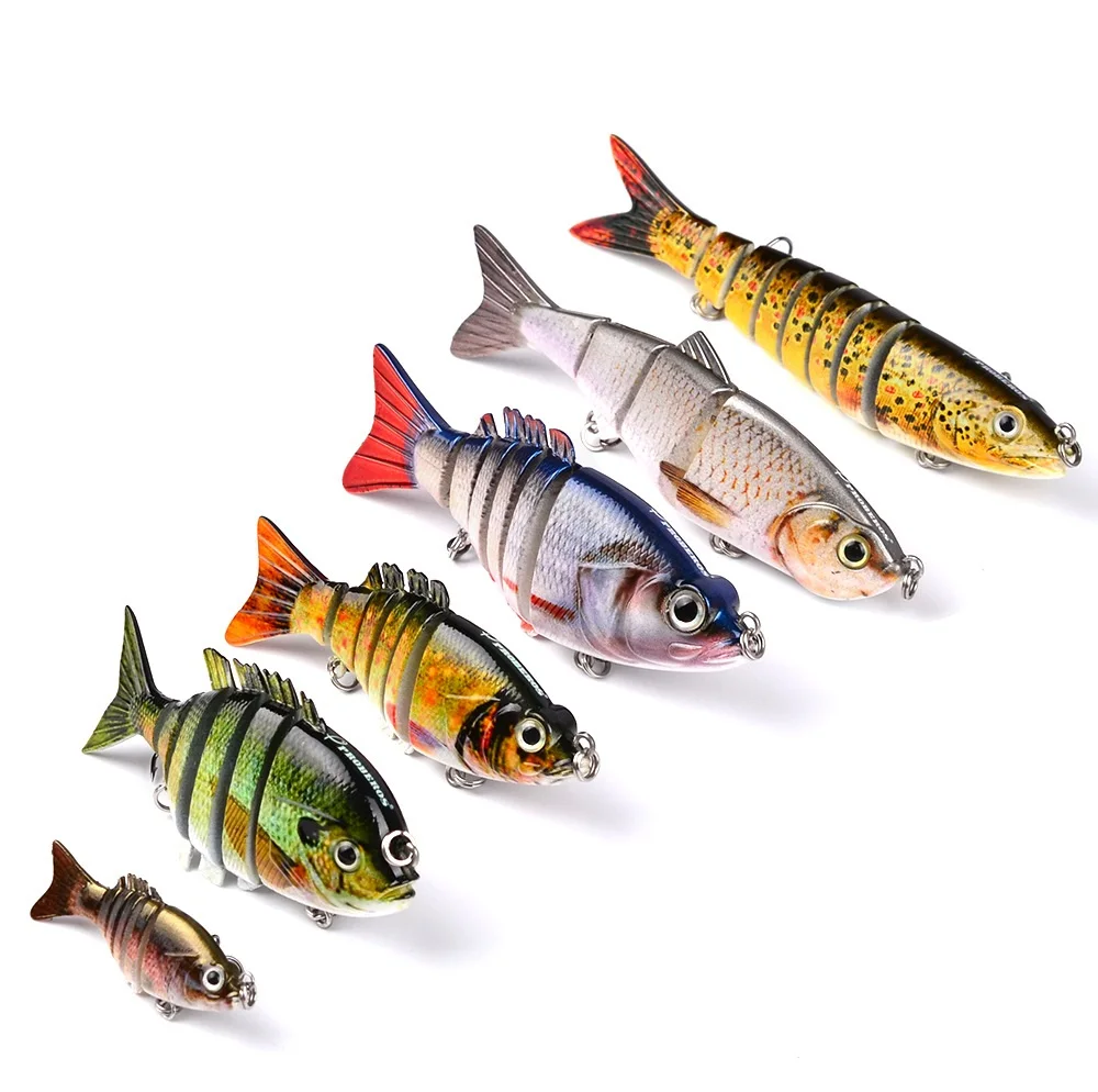 HiUmi 6pc New 4-6 Sections Fishing Lure Mixed Weight Size Swimbait Fishing bait 6-12# Black Hook Fishing Tackle
HiUmi 6pc New 4-6 Sections Fishing Lure Mixed Weight Size Swimbait Fishing bait 6-12# Black Hook Fishing Tackle