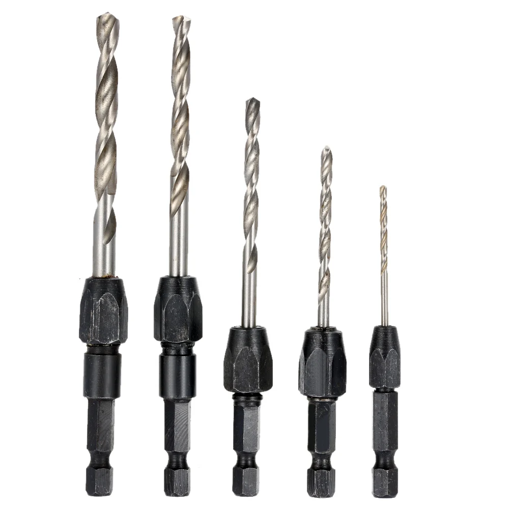 5 Pcs Drill Bit Set 1/4" Hex Shank Wood HCS Drill Bit Set 2, 3.2, 4, 5, 6 MM Quick Change Metal Tools Hex Cordless Screwdrivers
5 Pcs Drill Bit Set 1/4" Hex Shank Wood HCS Drill Bit Set 2, 3.2, 4, 5, 6 MM Quick Change Metal Tools Hex Cordless Screwdrivers
