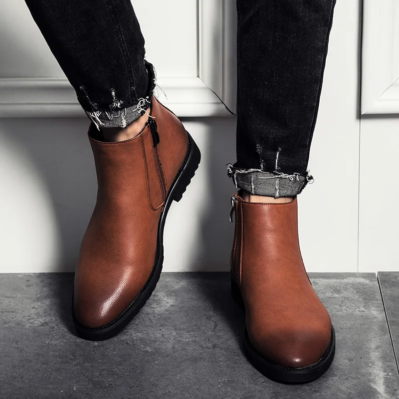 Yomior Fashion Autumn Winter Men Chelsea Boots Pointed Toe Vintage Handmade Leather Boots Business Formal Big Size Ankle Boots
Yomior Fashion Autumn Winter Men Chelsea Boots Pointed Toe Vintage Handmade Leather Boots Business Formal Big Size Ankle Boots