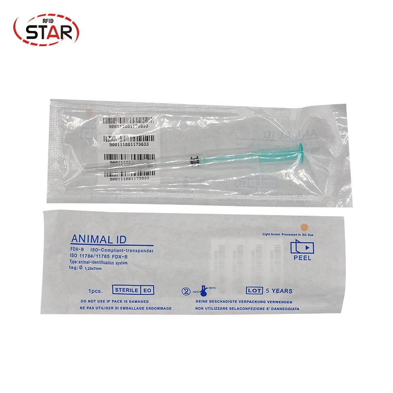 80pcs 134.2Khz Mini size 1.25*7mm chip animal syringe FDX-B ISO11785 dog id pet injector pack of
80pcs 134.2Khz Mini size 1.25*7mm chip animal syringe FDX-B ISO11785 dog id pet injector pack of